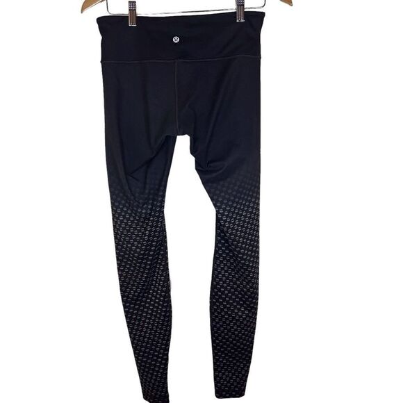 Lululemon Wunder Under Pant III *Full-On Luon Deep Dive Dip Slate Black Size‎ 8 - Picture 3 of 8